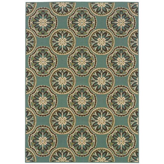 Oriental Weavers Montego  Blue Ivory Moroccan
