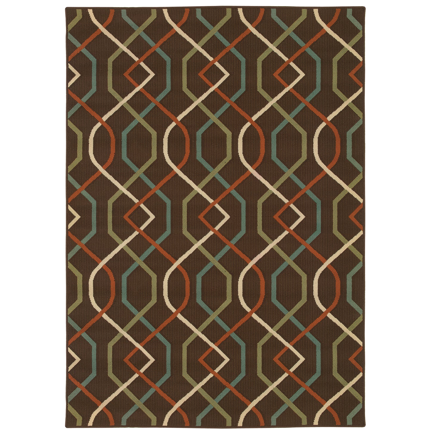 Oriental Weavers Montego  Brown Ivory Casual