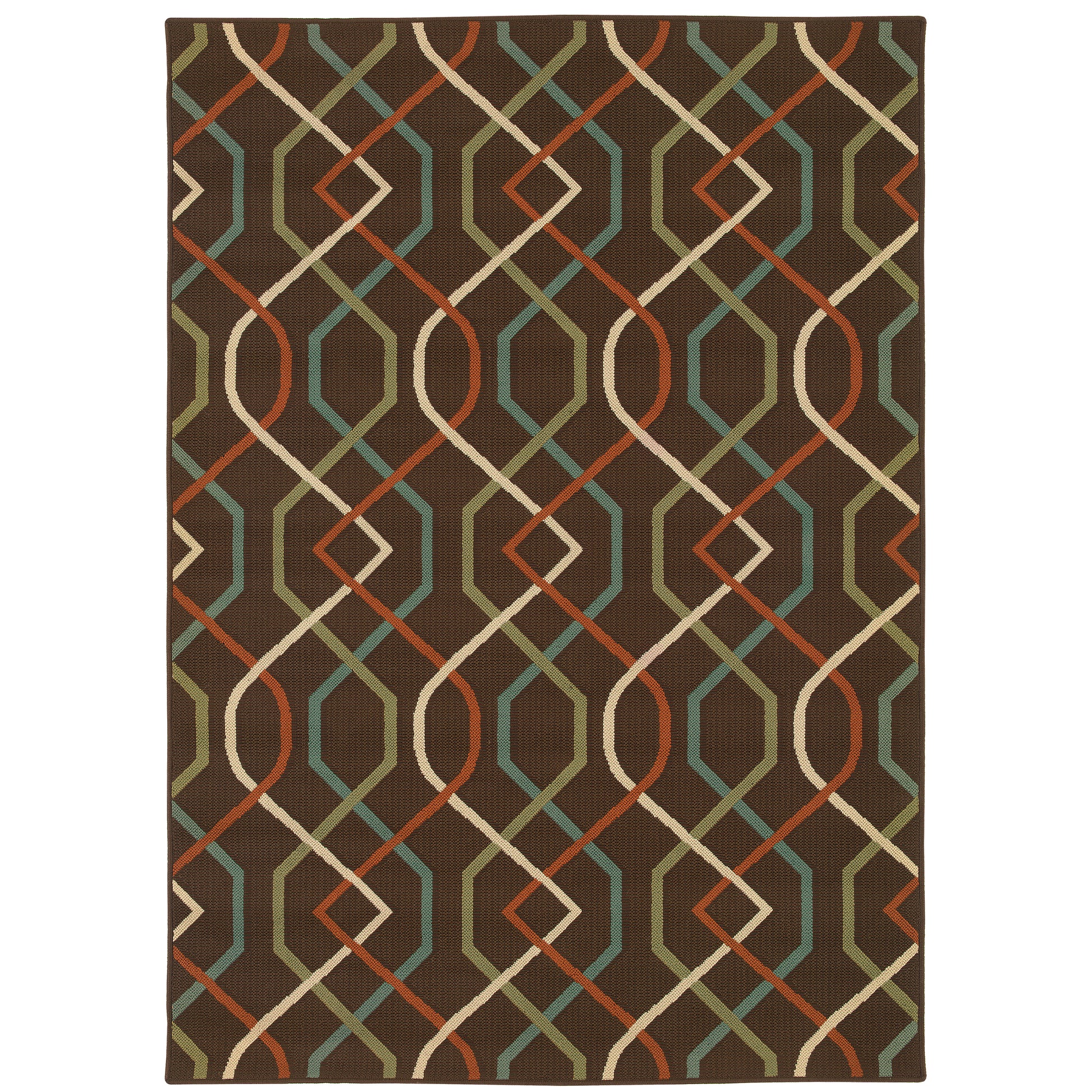 Oriental Weavers Montego  Brown Ivory Casual