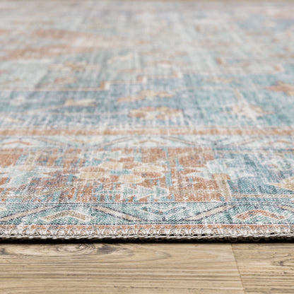 Oriental Weavers Myers Park  Orange Blue Bohemian