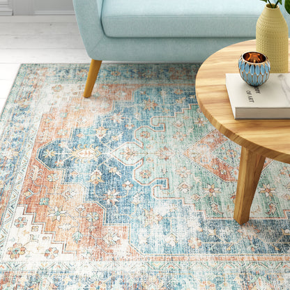Oriental Weavers Myers Park  Orange Blue Bohemian