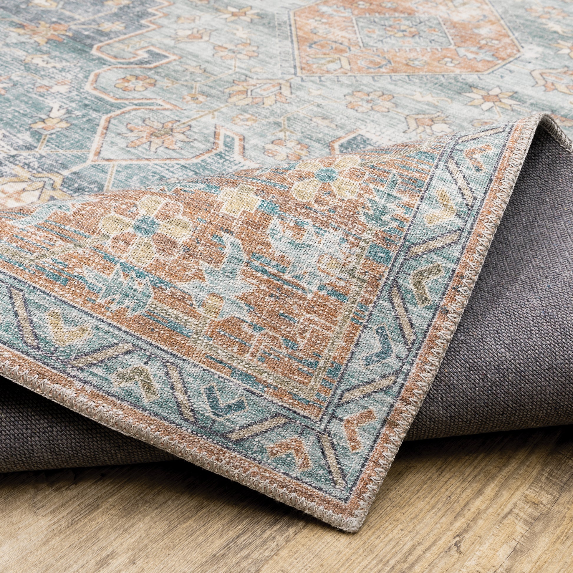 Oriental Weavers Myers Park  Orange Blue Bohemian