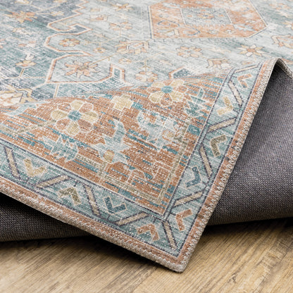 Oriental Weavers Myers Park  Orange Blue Bohemian