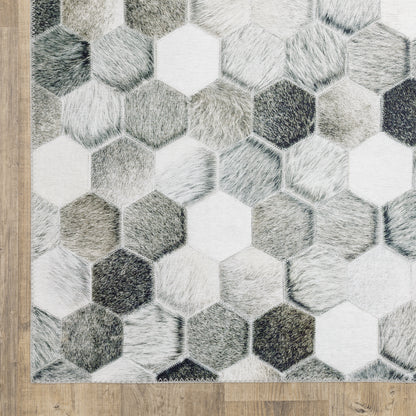 Oriental Weavers Myers Park  Grey Charcoal Modern & Contemporary