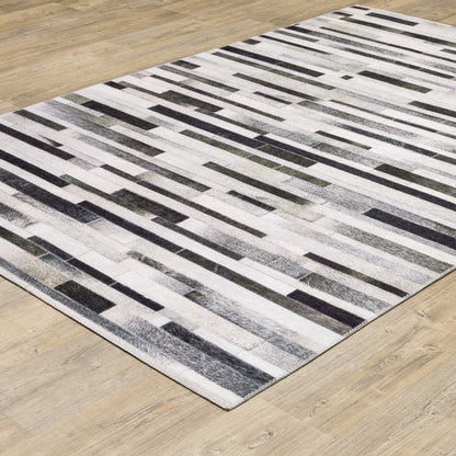 Oriental Weavers Myers Park  Grey Charcoal Modern & Contemporary