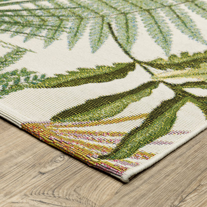 Oriental Weavers Naples  Green Ivory Tropical