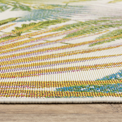 Oriental Weavers Naples  Green Ivory Tropical