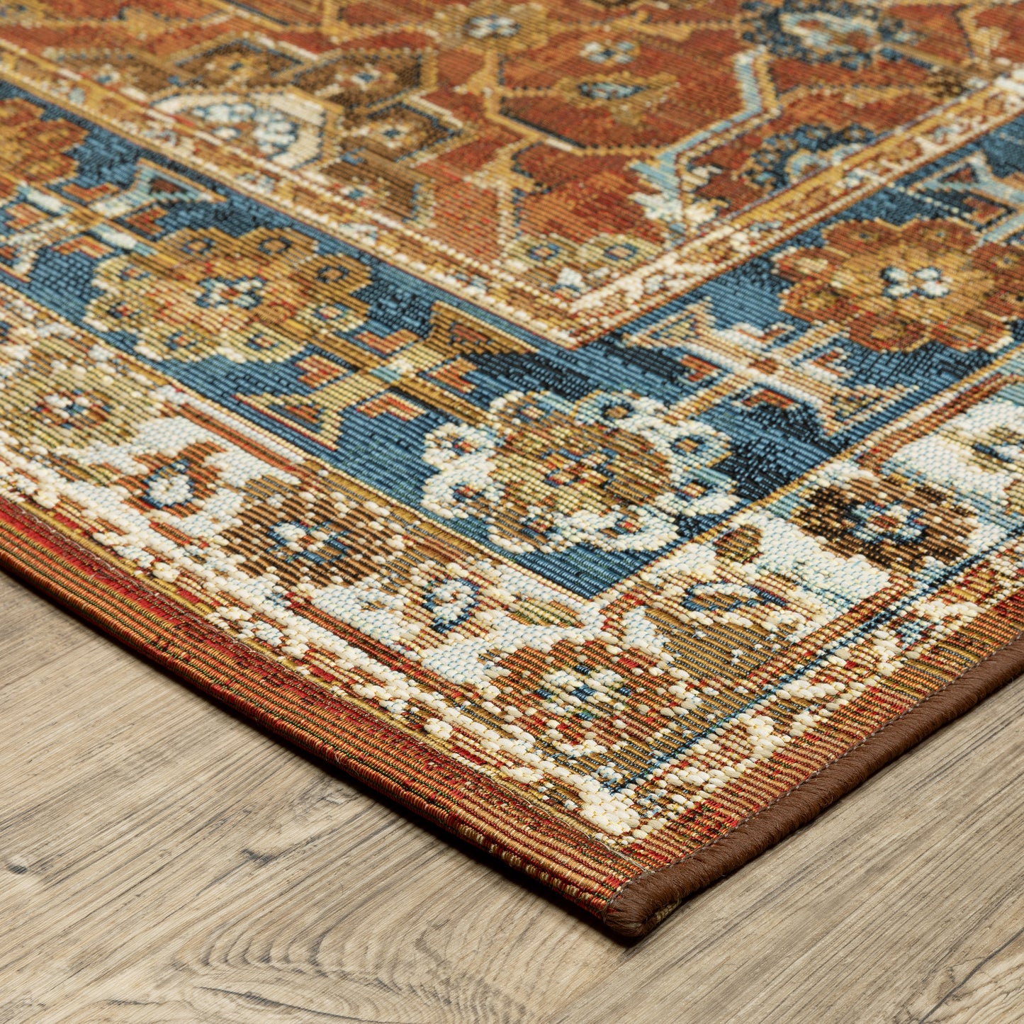 Oriental Weavers Naples  Rust Blue Traditional
