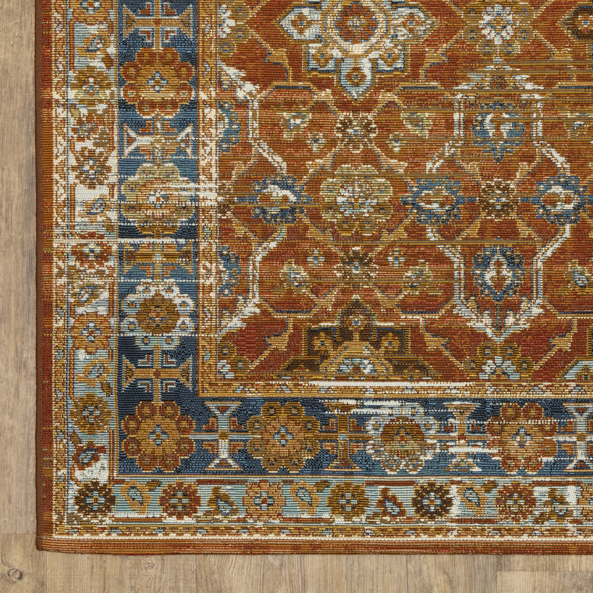Oriental Weavers Naples  Rust Blue Traditional