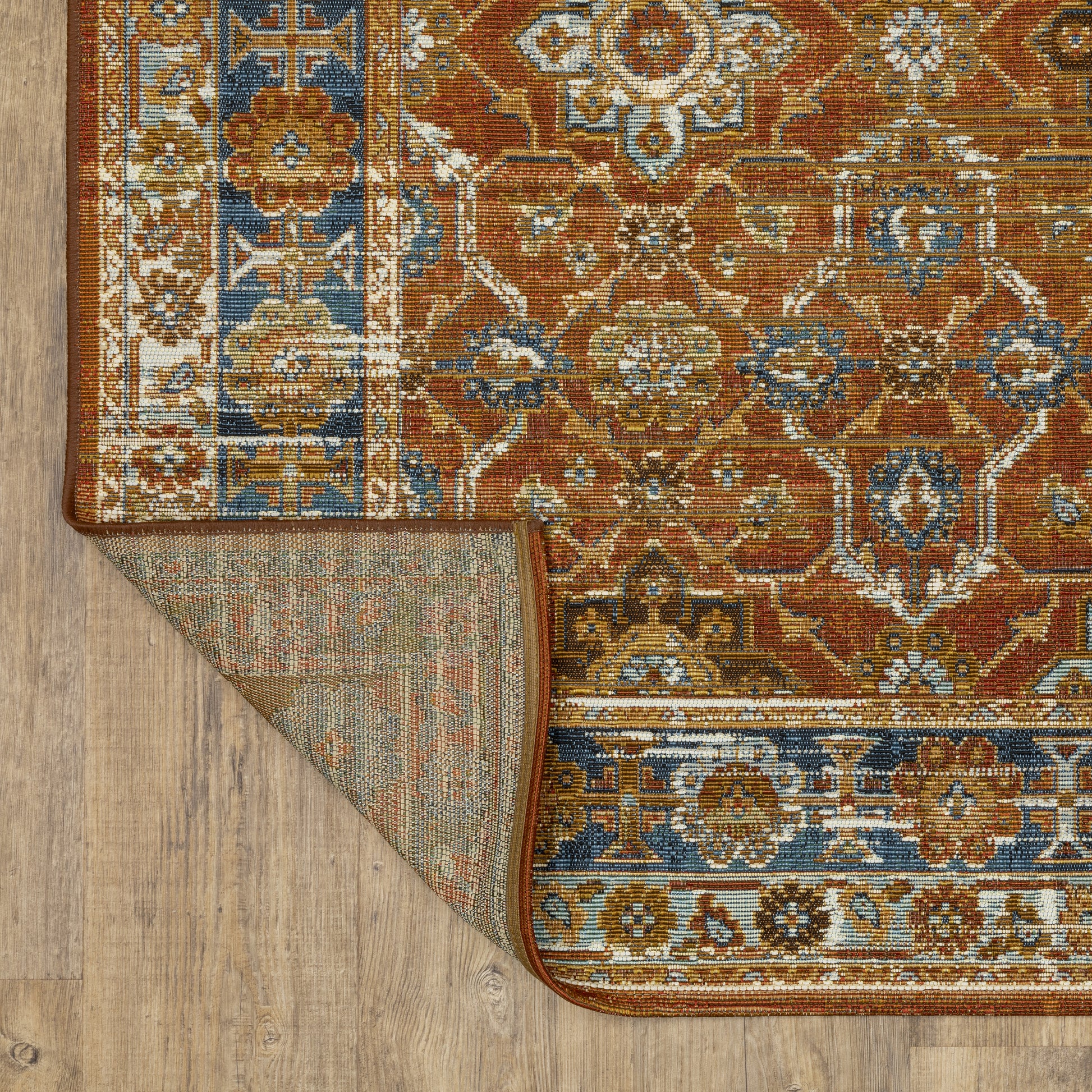 Oriental Weavers Naples  Rust Blue Traditional