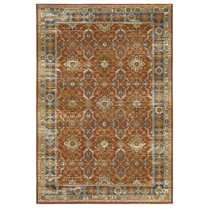 Oriental Weavers Naples  Rust Blue Traditional