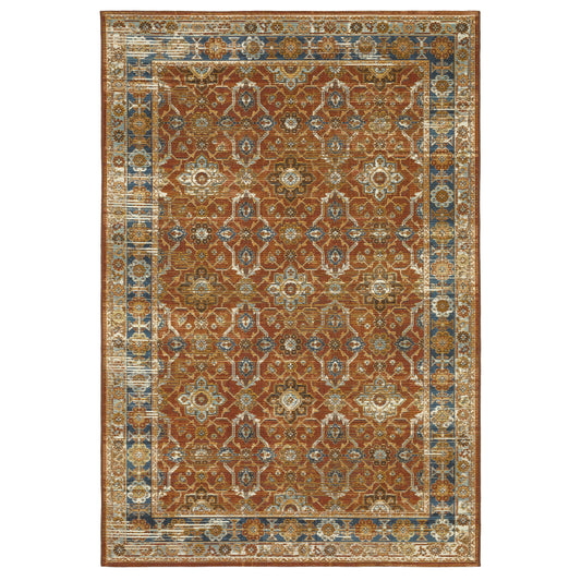 Oriental Weavers Naples  Rust Blue Traditional