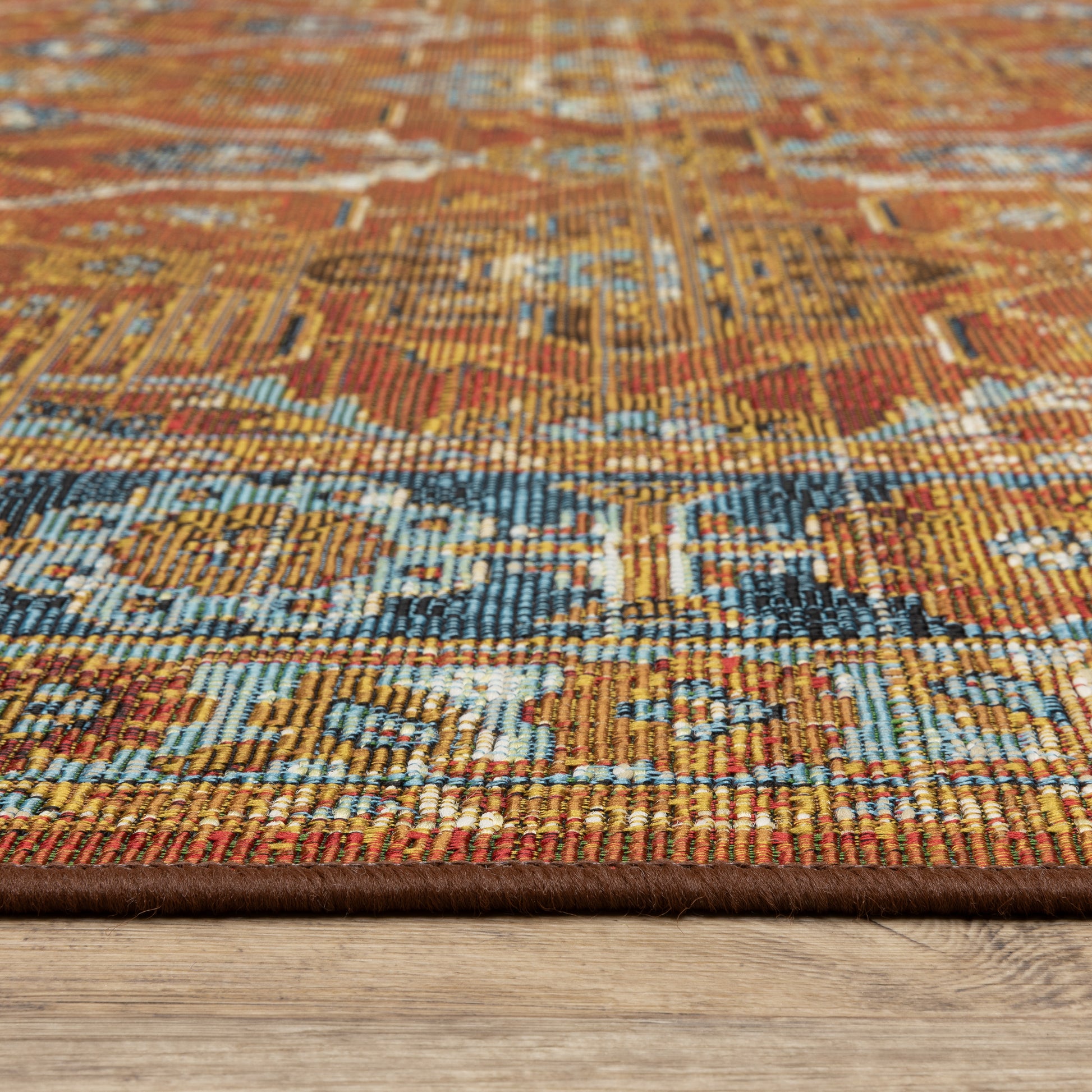 Oriental Weavers Naples  Rust Blue Traditional