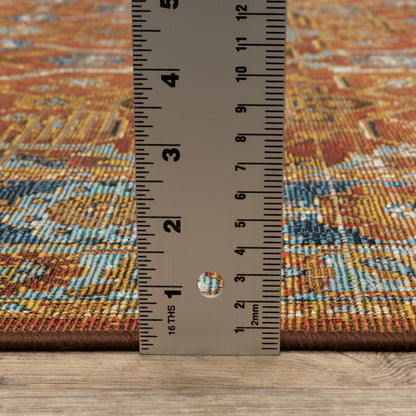 Oriental Weavers Naples  Rust Blue Traditional