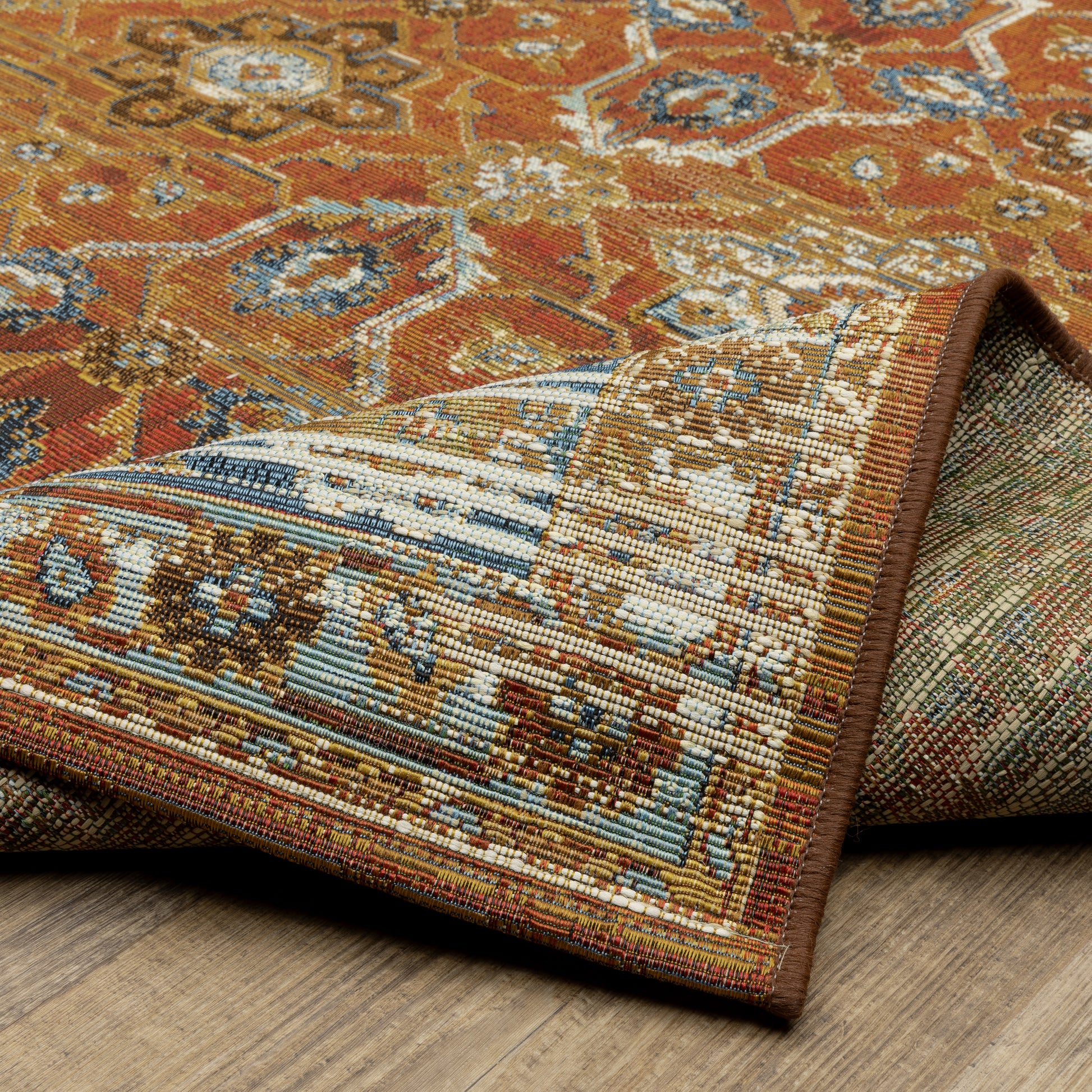 Oriental Weavers Naples  Rust Blue Traditional