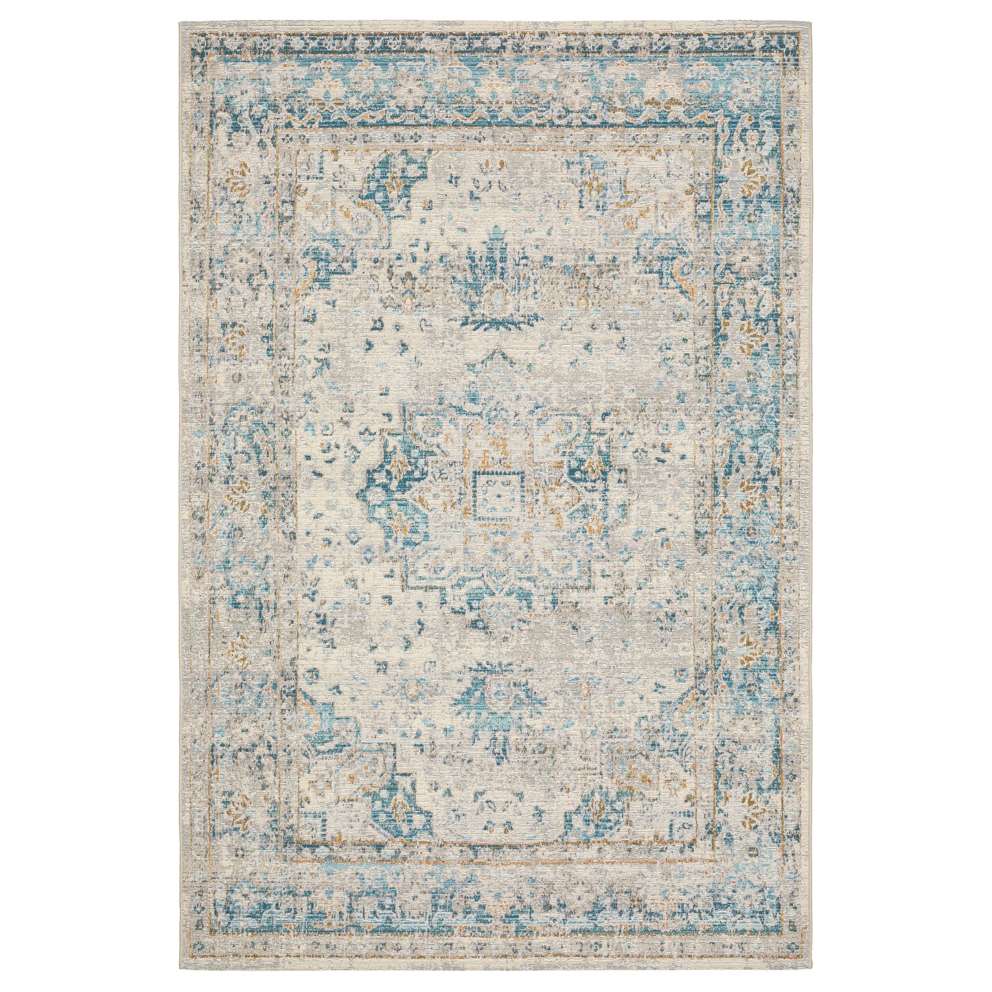 Oriental Weavers Naples  Grey Teal Traditional