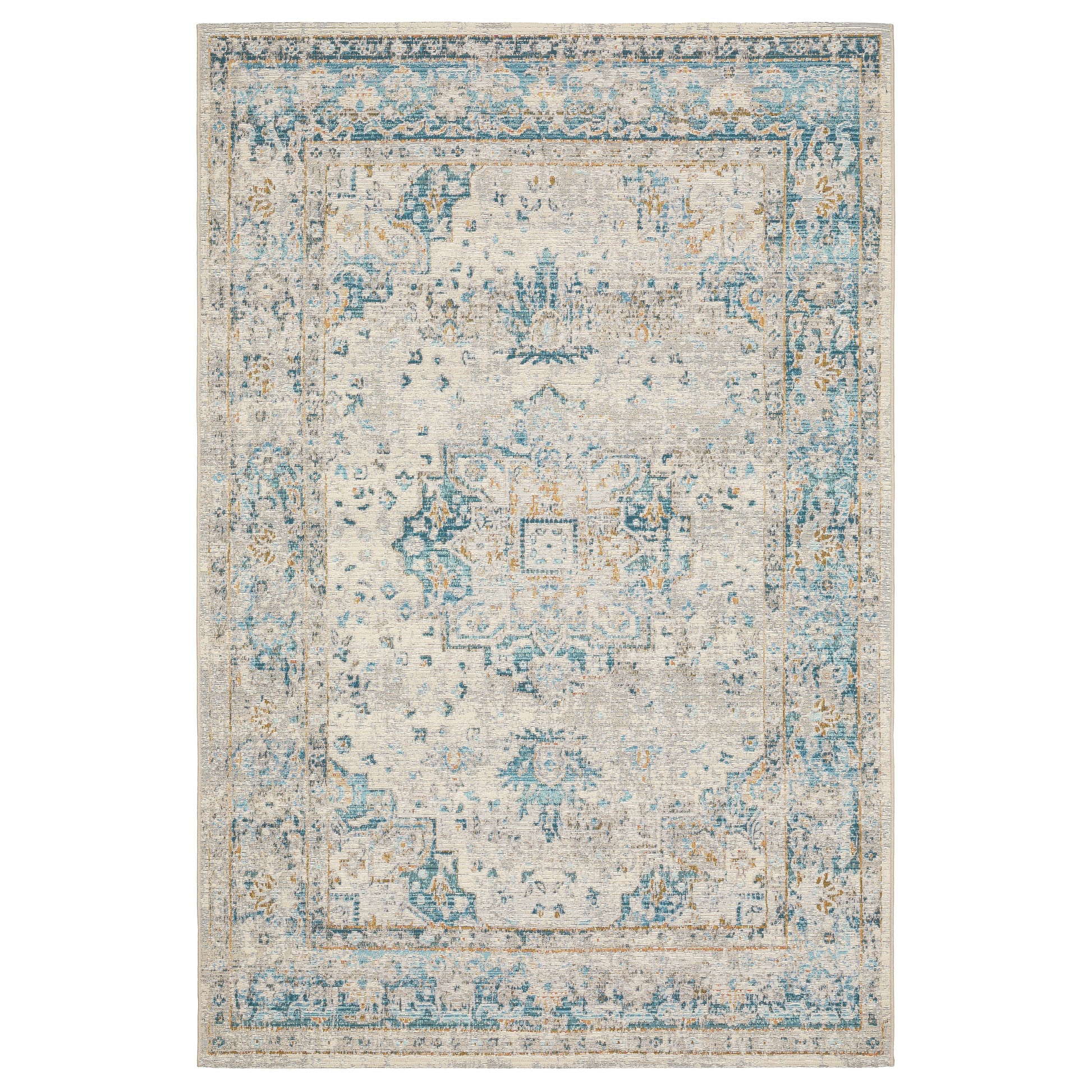 Oriental Weavers Naples  Grey Teal Traditional