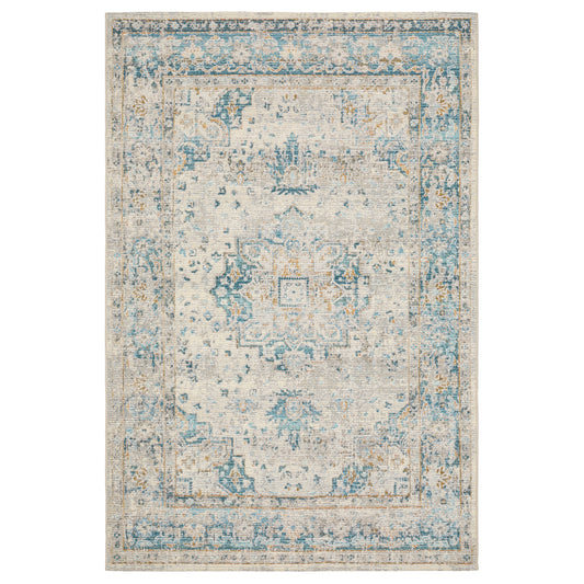 Oriental Weavers Naples  Grey Teal Traditional