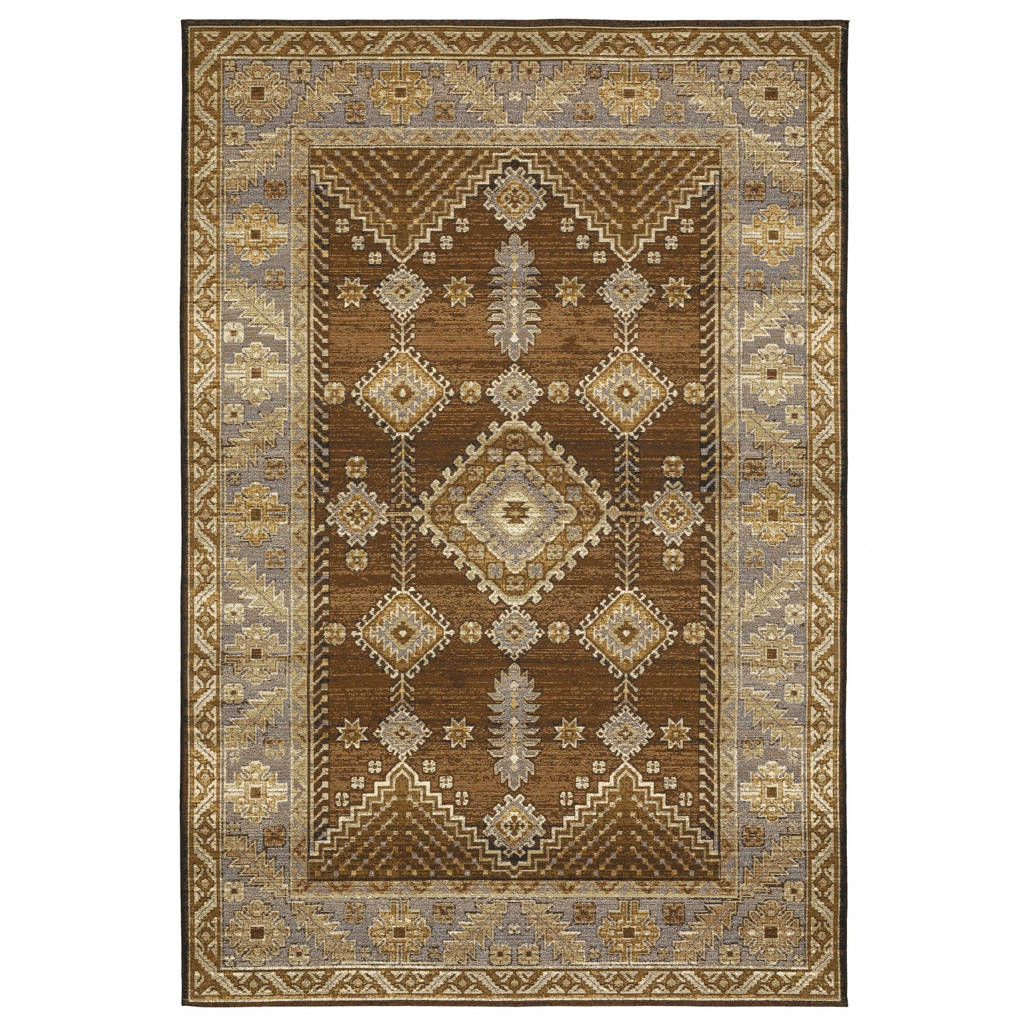 Oriental Weavers Naples  Brown Grey Traditional