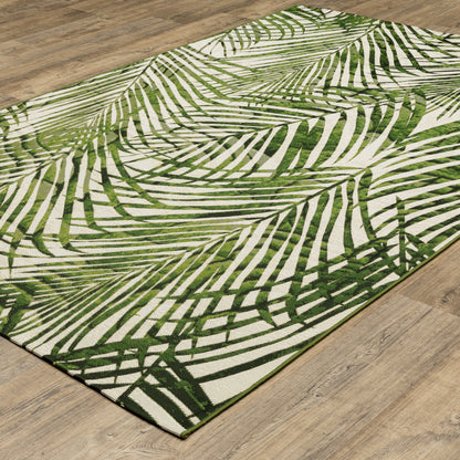 Oriental Weavers Naples  Green Ivory Tropical