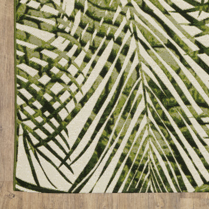Oriental Weavers Naples  Green Ivory Tropical