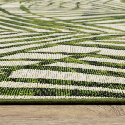 Oriental Weavers Naples  Green Ivory Tropical