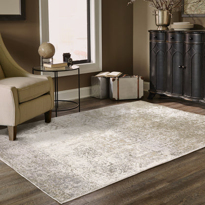 Oriental Weavers Nebulous  Ivory Grey Modern & Contemporary