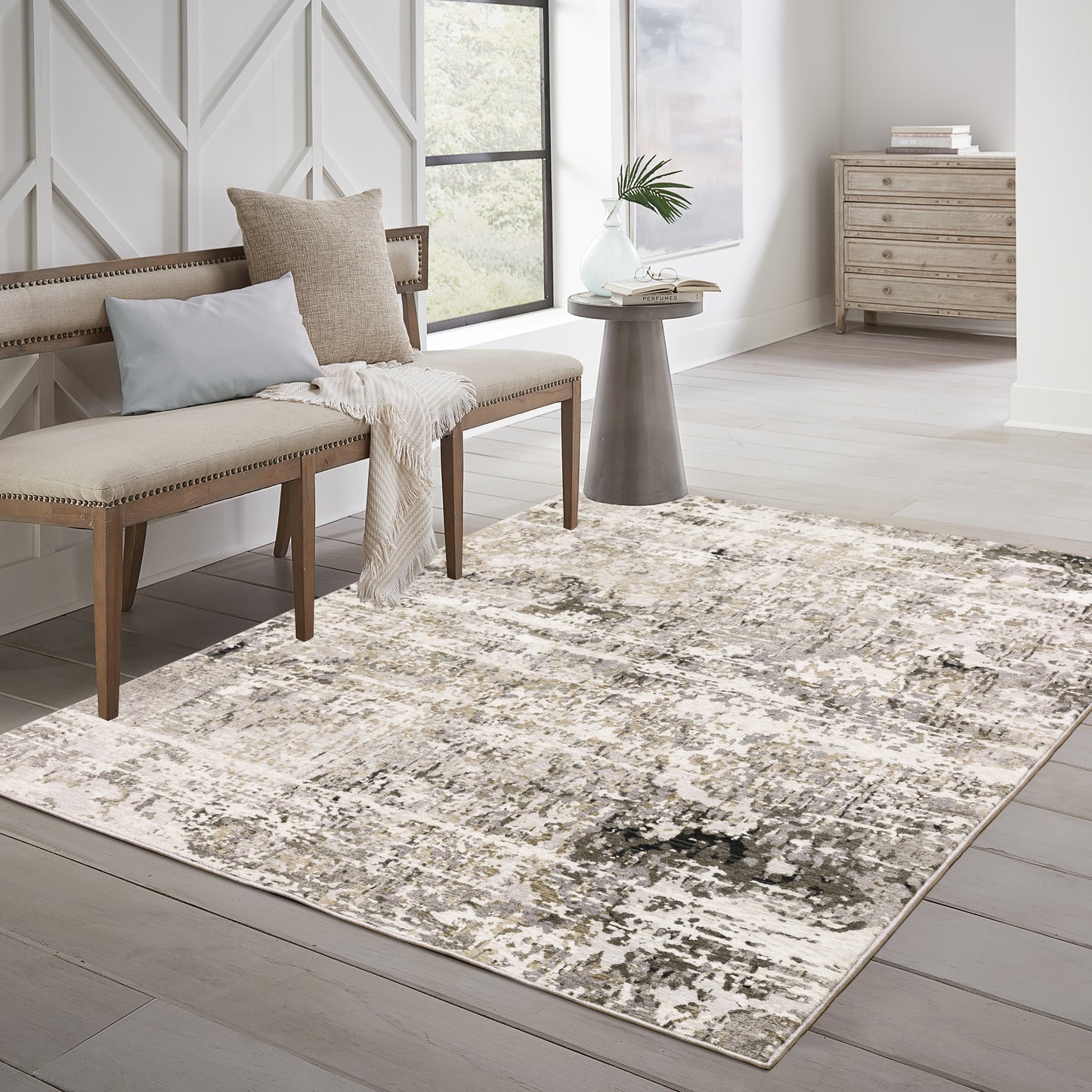 Oriental Weavers Nebulous  Beige Grey Modern & Contemporary