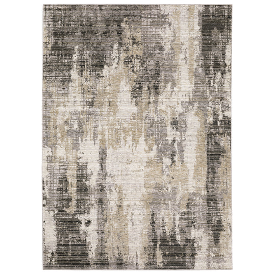 Oriental Weavers Nebulous  Grey Beige Modern & Contemporary