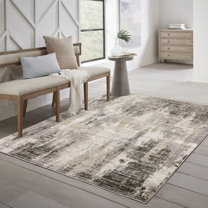 Oriental Weavers Nebulous  Grey Beige Modern & Contemporary