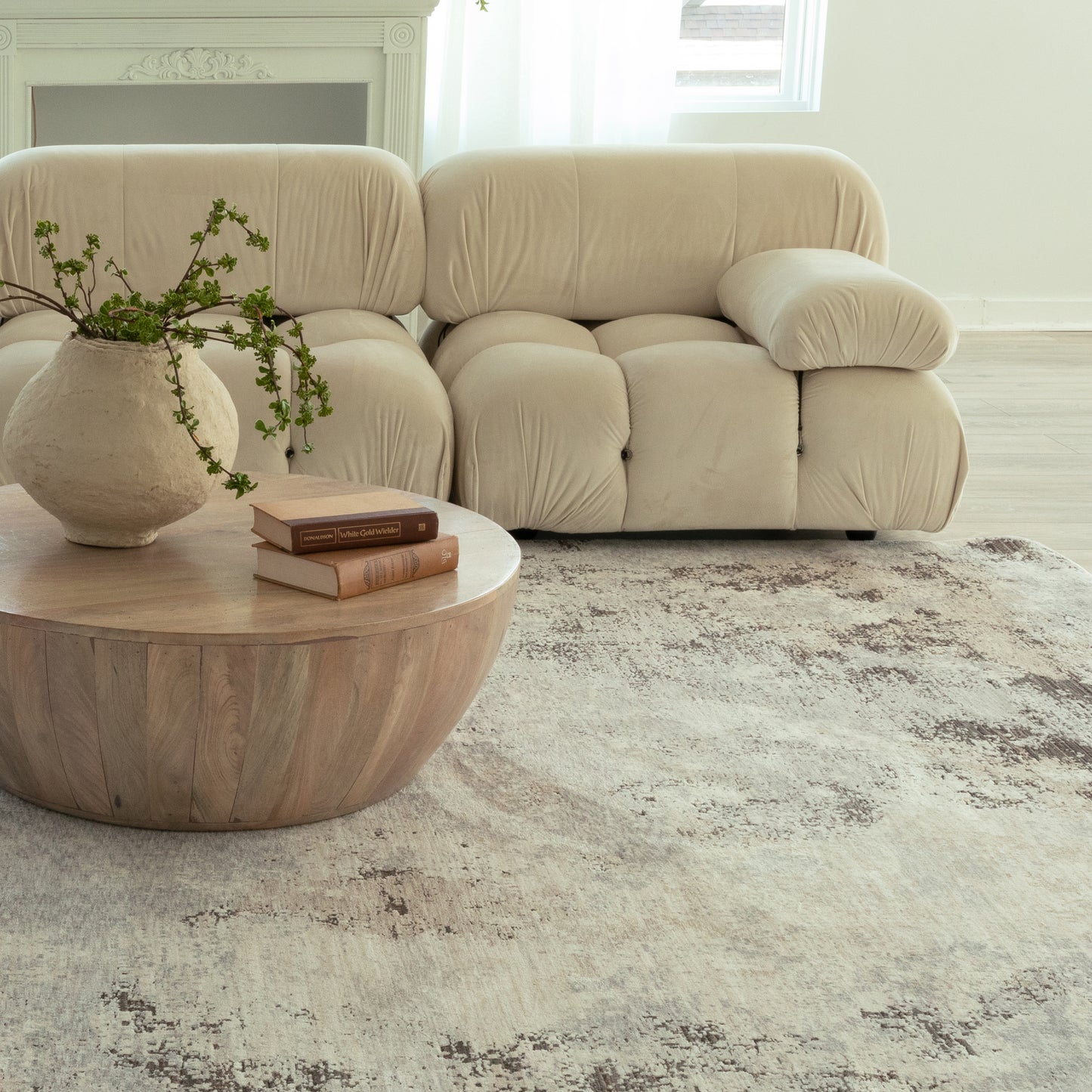 Oriental Weavers Nebulous  Ivory Beige Modern & Contemporary