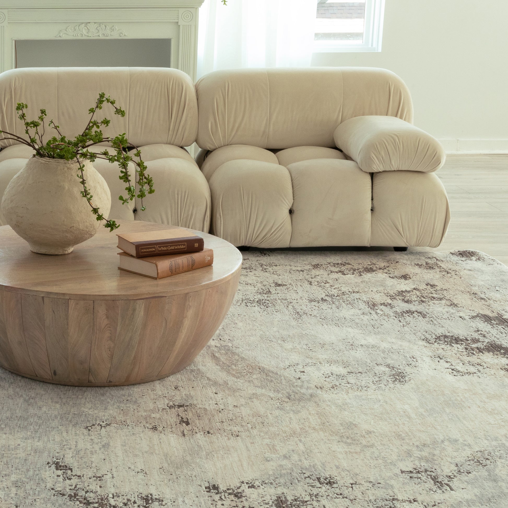 Oriental Weavers Nebulous  Ivory Beige Modern & Contemporary