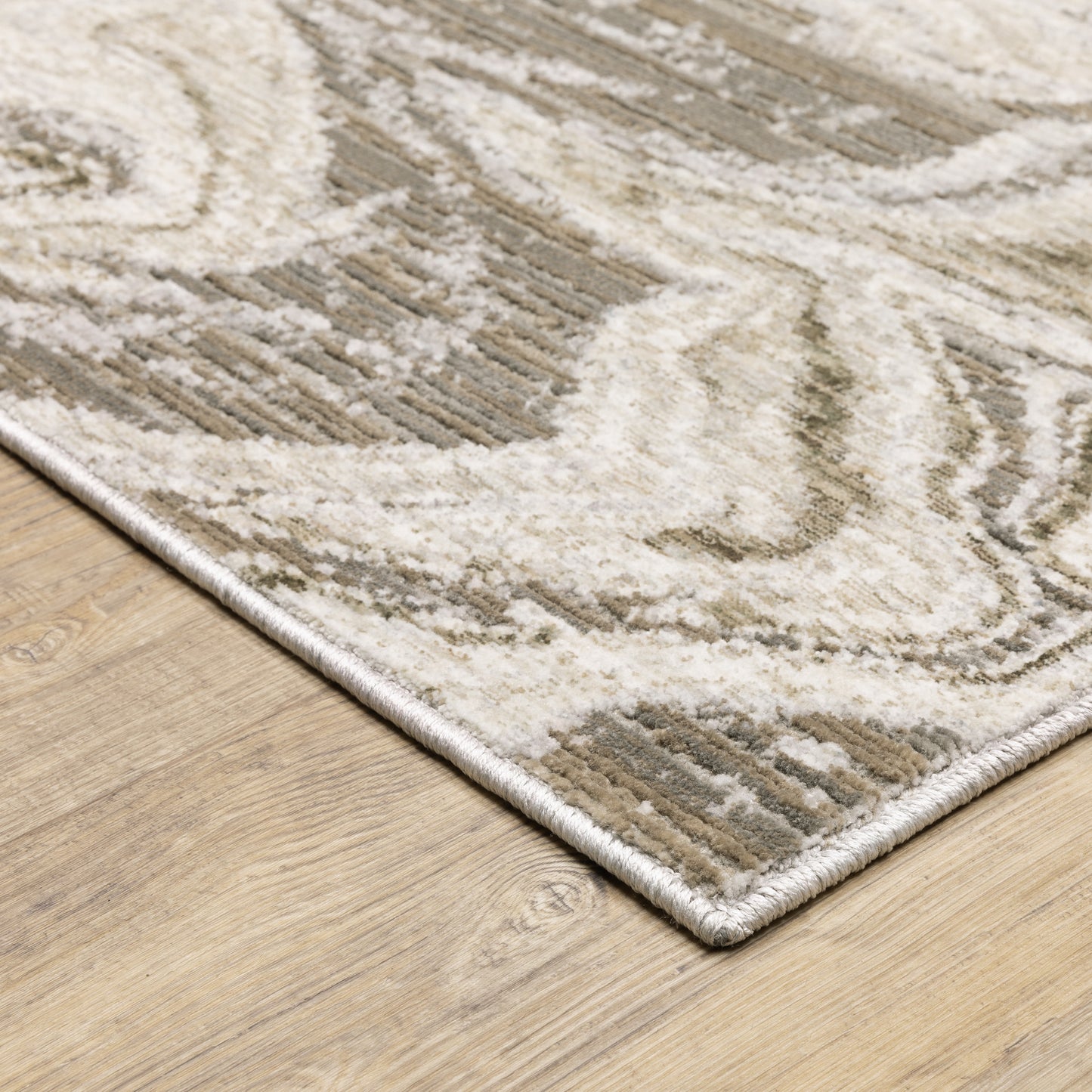Oriental Weavers Nebulous  Ivory Tan Modern & Contemporary