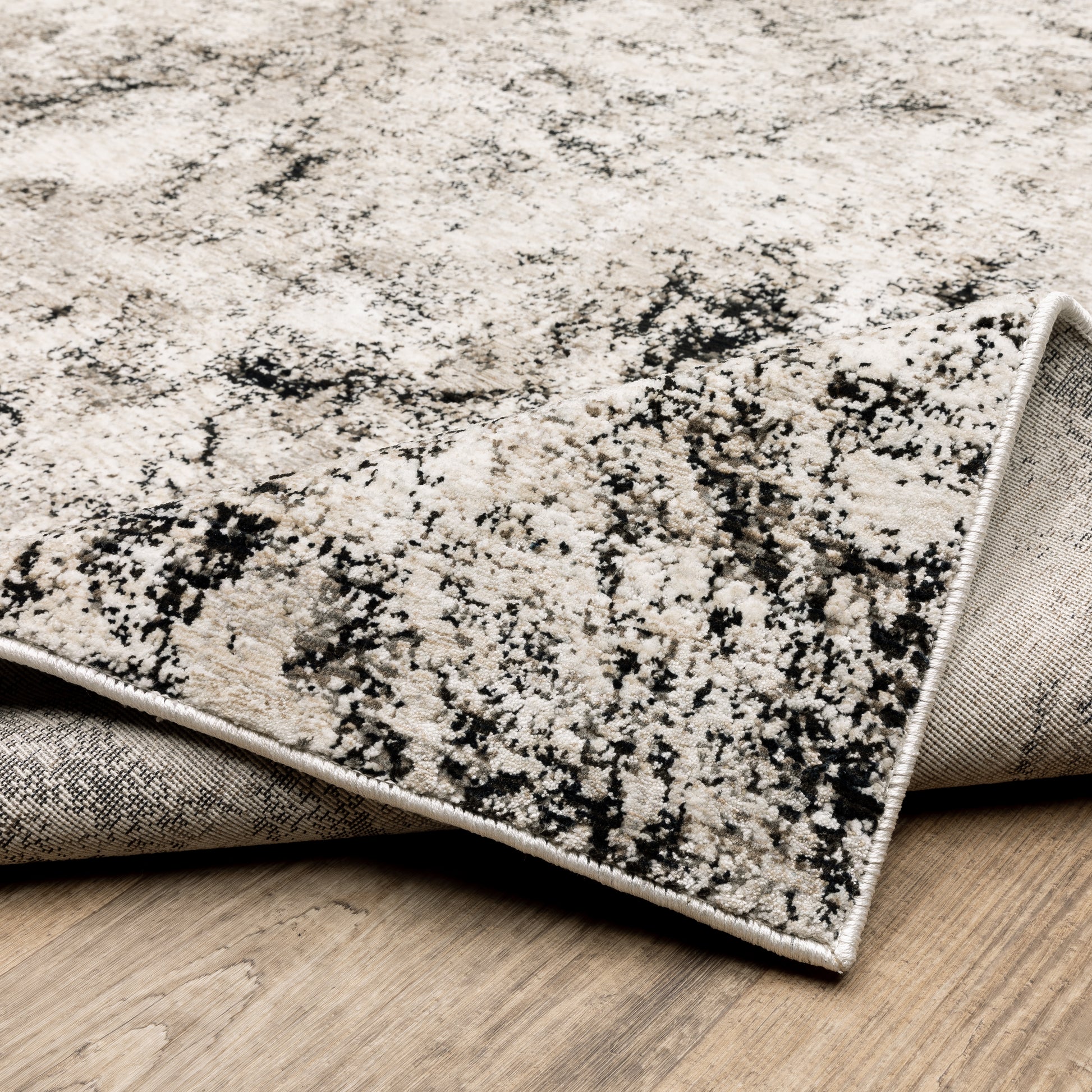 Oriental Weavers Nebulous  Ivory Grey Modern & Contemporary