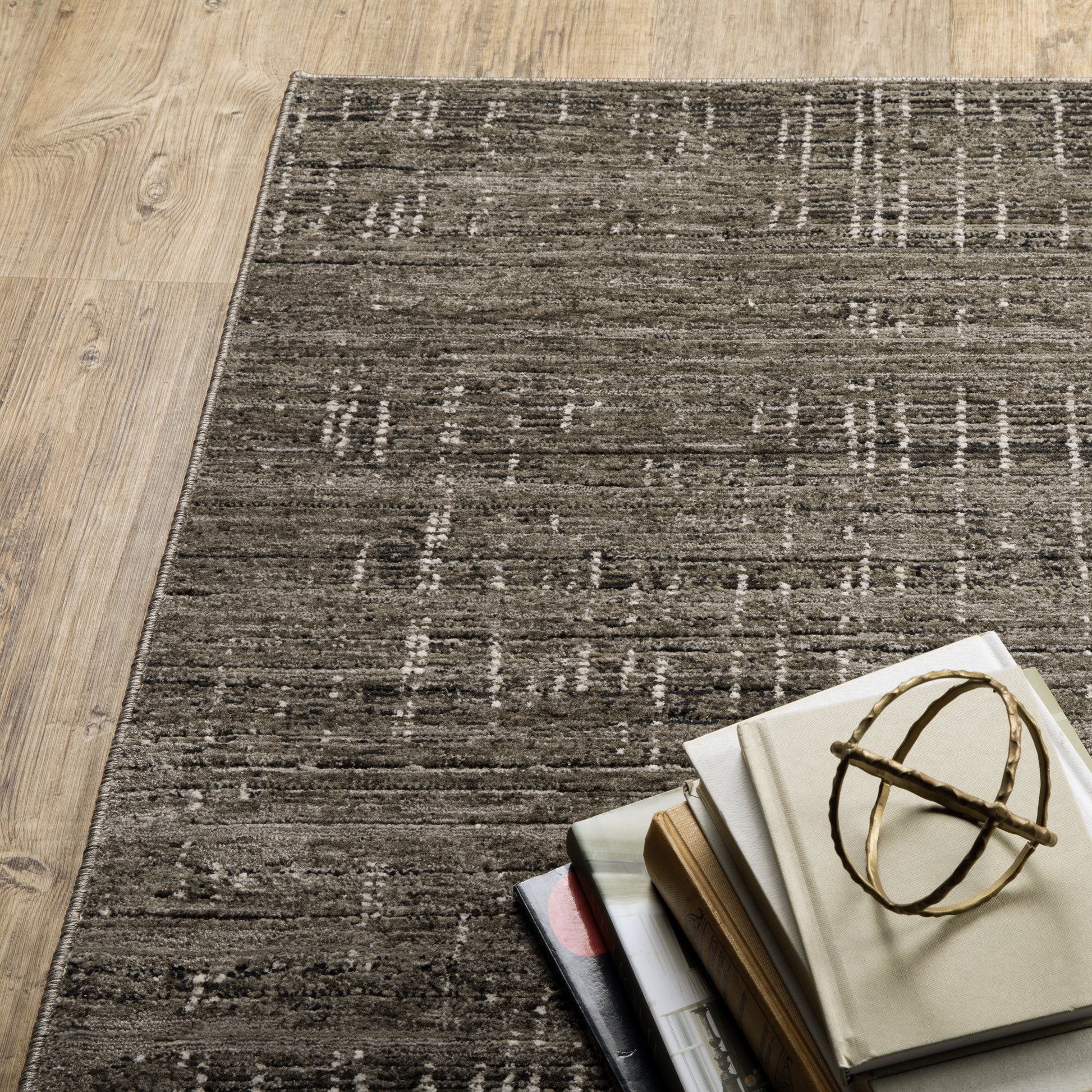 Oriental Weavers Nebulous  Charcoal Grey Modern & Contemporary