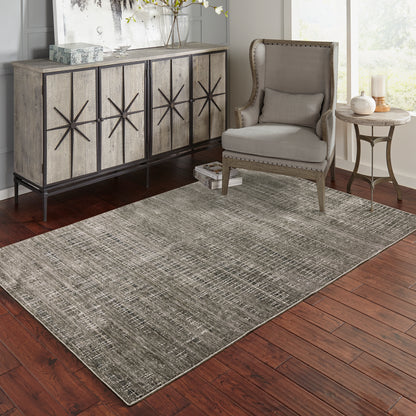 Oriental Weavers Nebulous  Charcoal Grey Modern & Contemporary