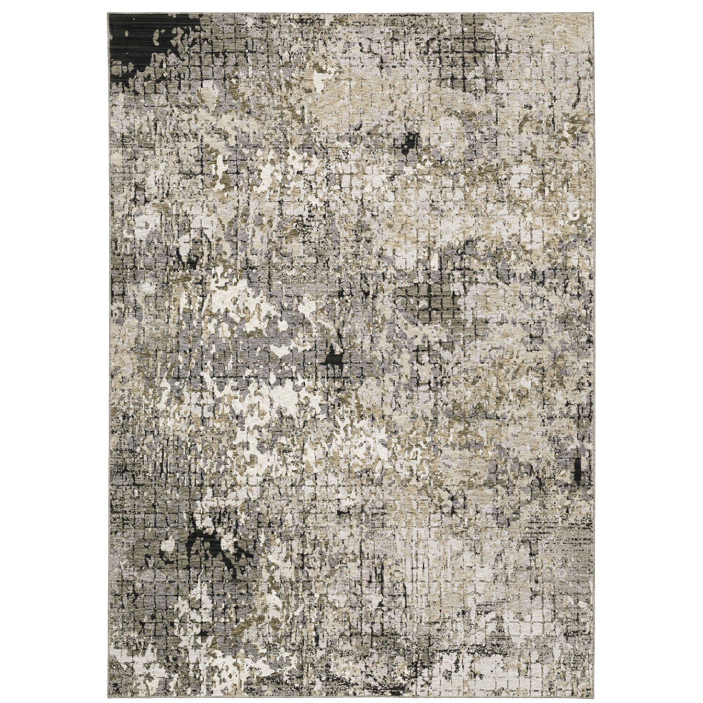 Oriental Weavers Nebulous  Grey Ivory Modern & Contemporary