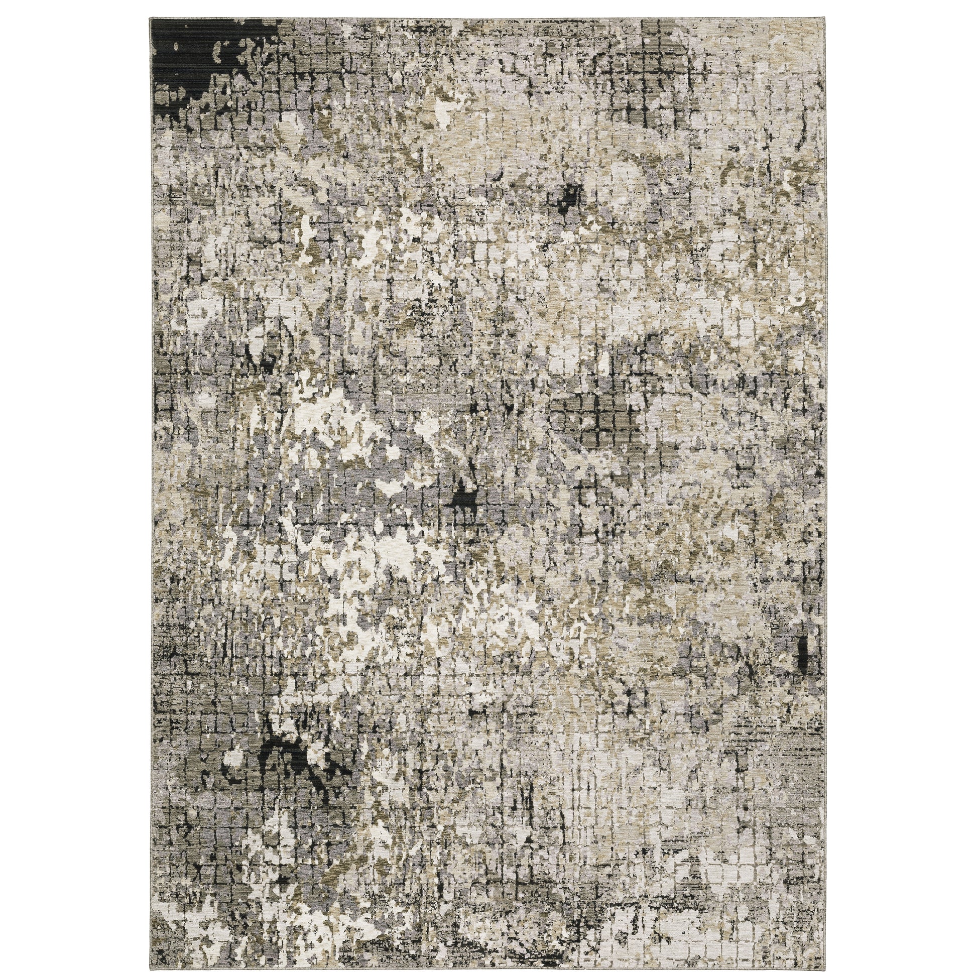 Oriental Weavers Nebulous  Grey Ivory Modern & Contemporary