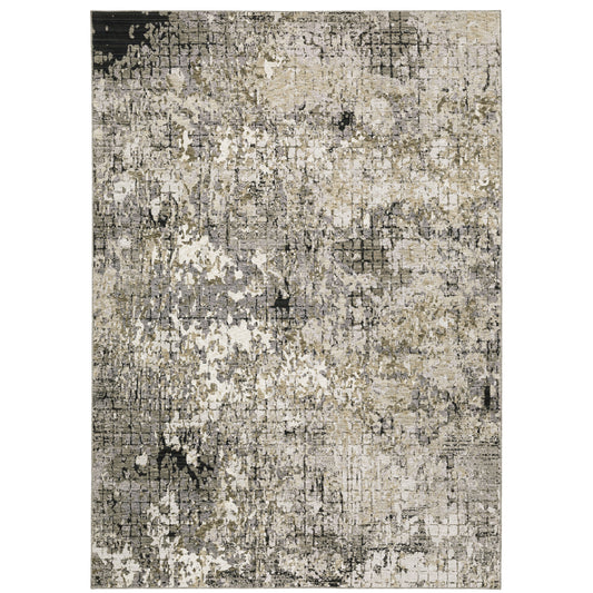 Oriental Weavers Nebulous  Grey Ivory Modern & Contemporary