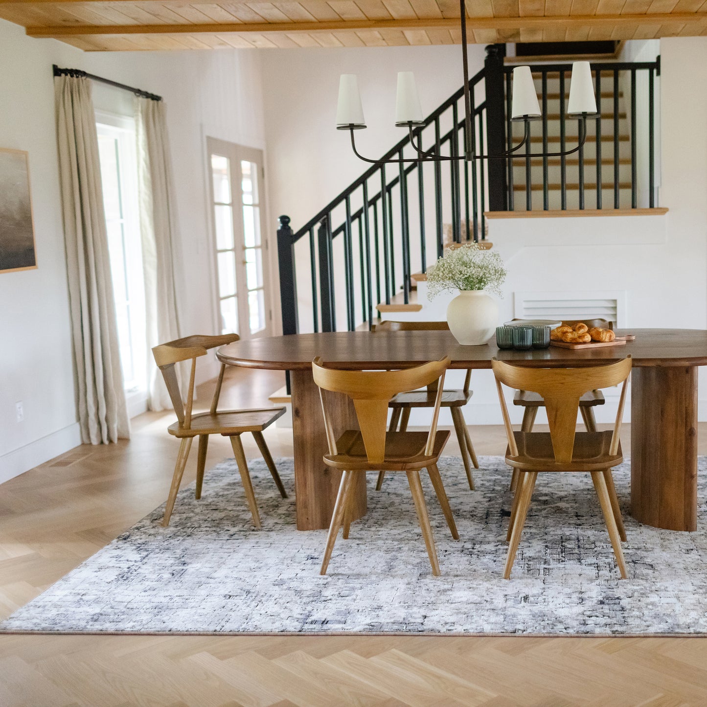 Oriental Weavers Nebulous  Grey Ivory Modern & Contemporary