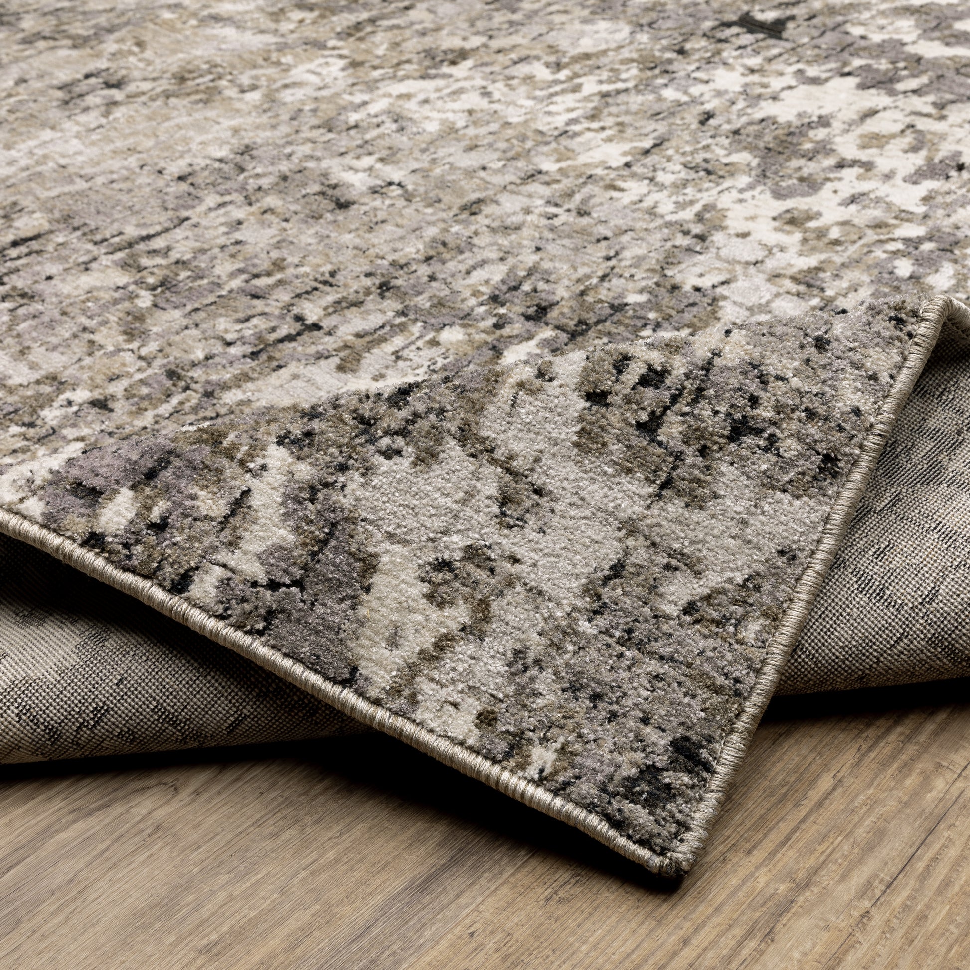 Oriental Weavers Nebulous  Grey Ivory Modern & Contemporary