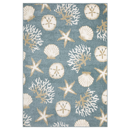 Oriental Weavers Quinn  Blue Beige Novelty