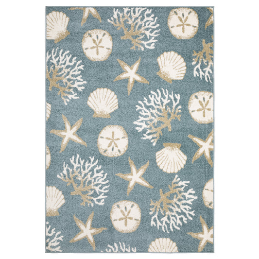 Oriental Weavers Quinn  Blue Beige Novelty