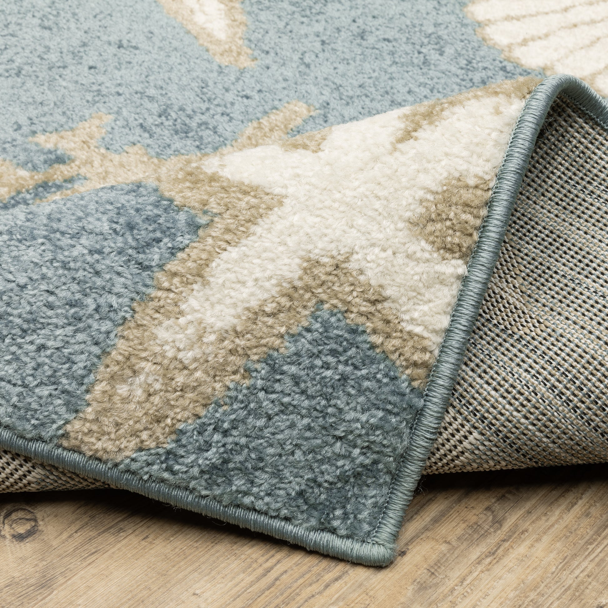 Oriental Weavers Quinn  Blue Beige Novelty