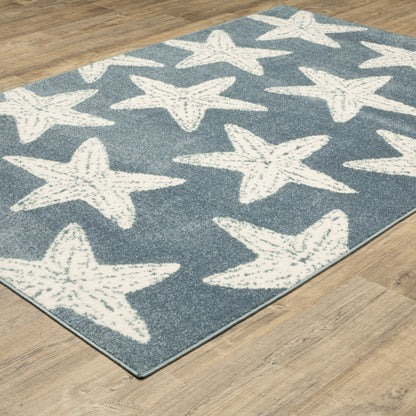 Oriental Weavers Quinn  Blue Ivory Novelty