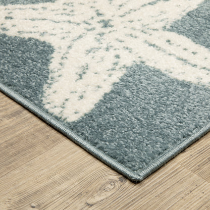 Oriental Weavers Quinn  Blue Ivory Novelty