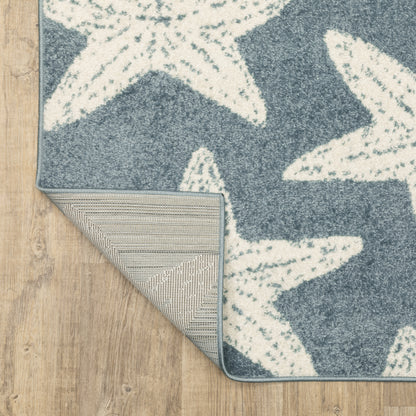 Oriental Weavers Quinn  Blue Ivory Novelty