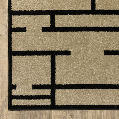 Oriental Weavers Quinn  Beige Black Modern