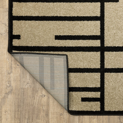 Oriental Weavers Quinn  Beige Black Modern