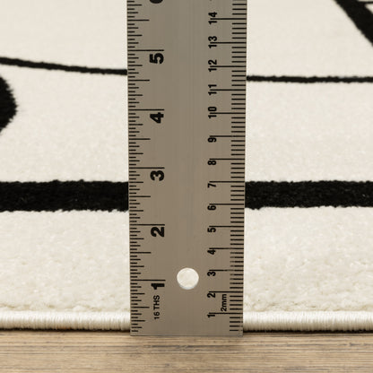 Oriental Weavers Quinn  Ivory Black Modern